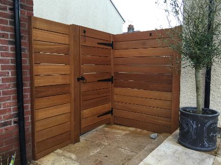 Yellow Balau Fence & Gate